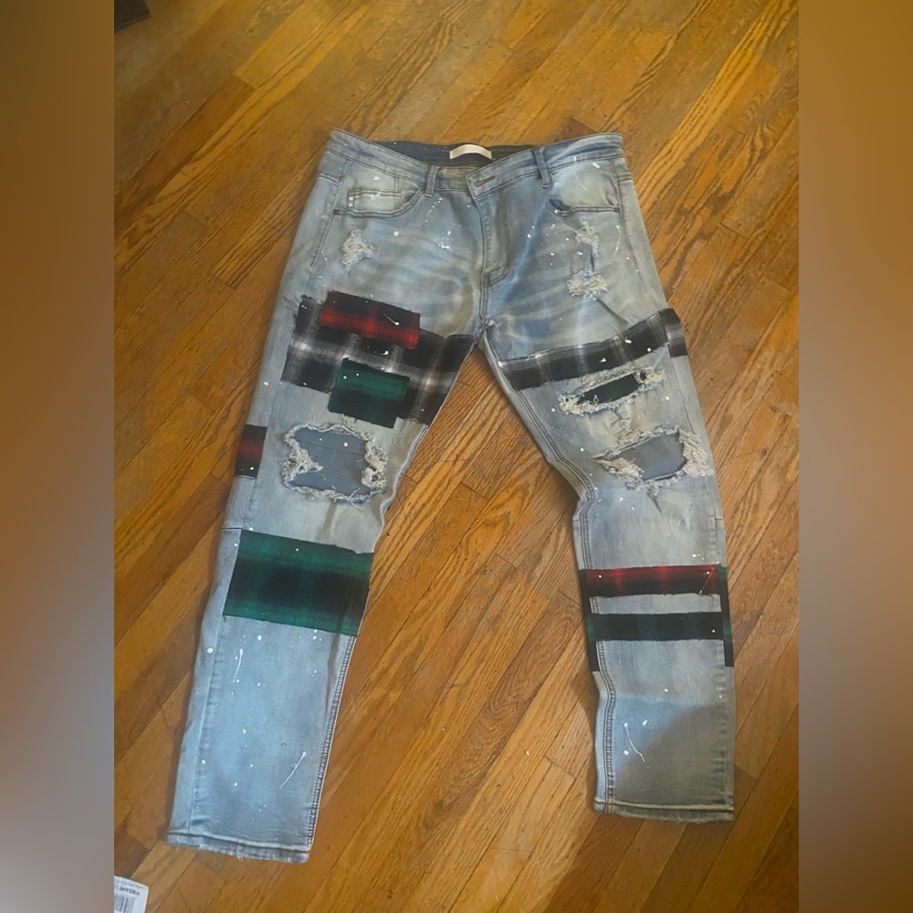 Men’s patch work jeans
